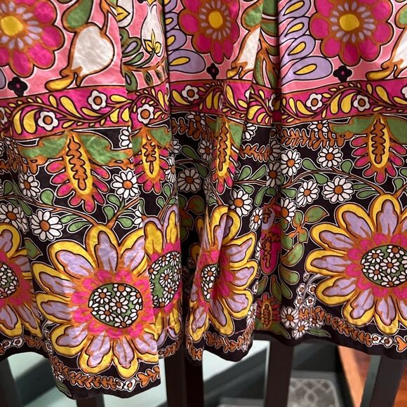 Cabi Asbury  A-Line Skirt with Pink and Green Floral Design NWOT #DO185 - Picture 6 of 10